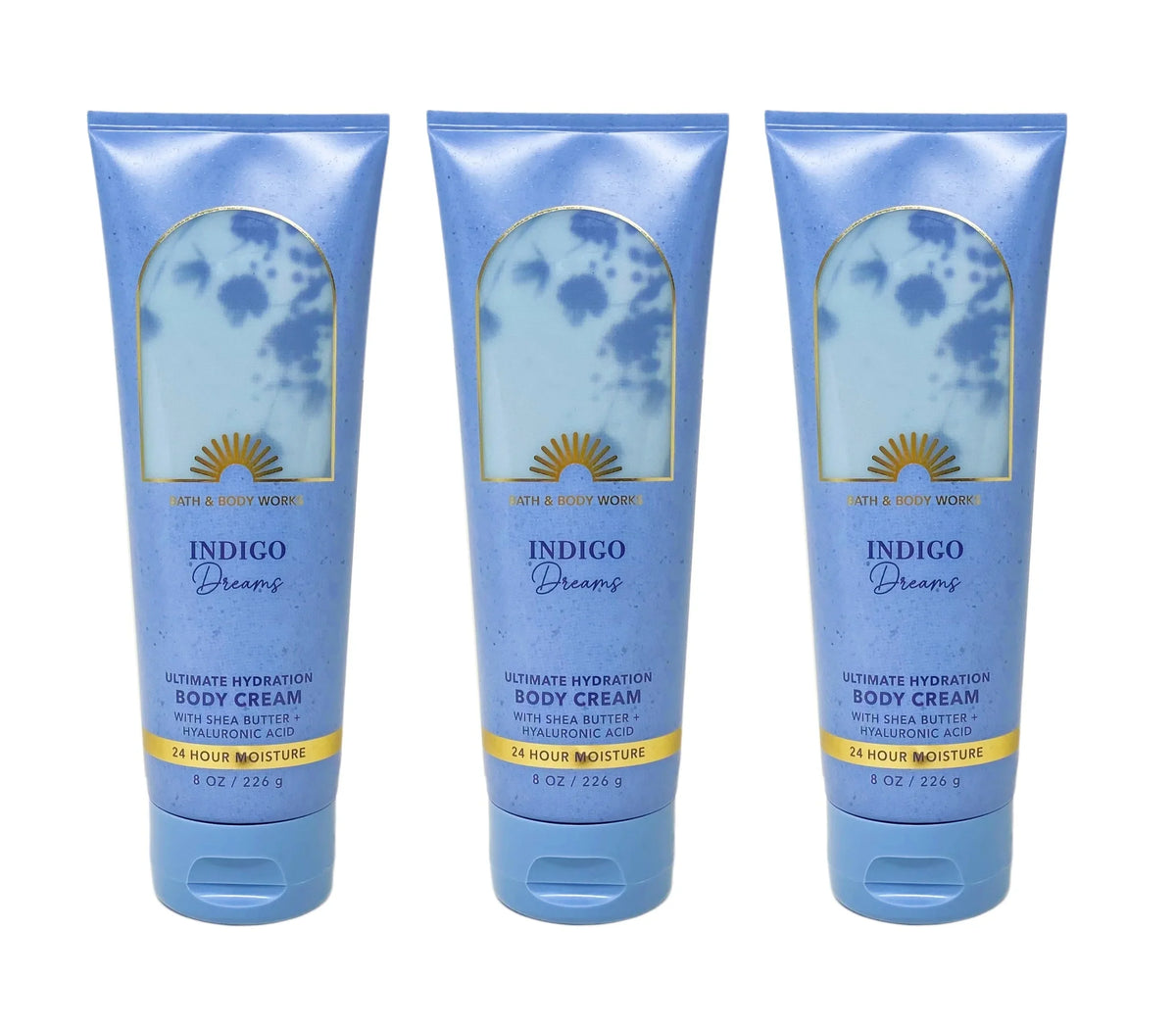 Body and Hydration Piece Indigo Ultimate Bath Cream 8 each Set Body Dreams 226 oz - Works 3 g /