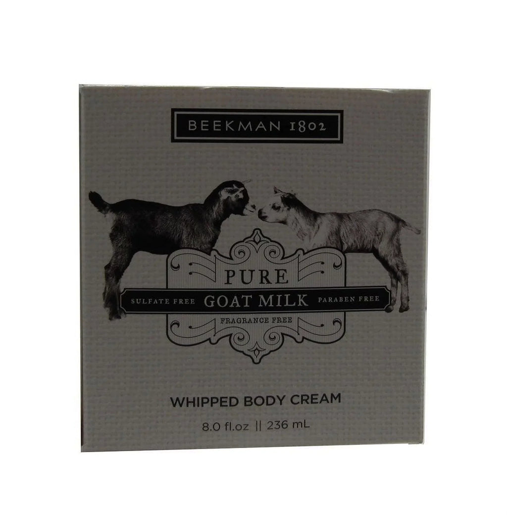 Pure Whipped Beekman Goat Milk Fragrance 8oz Free Body 1802 Cream