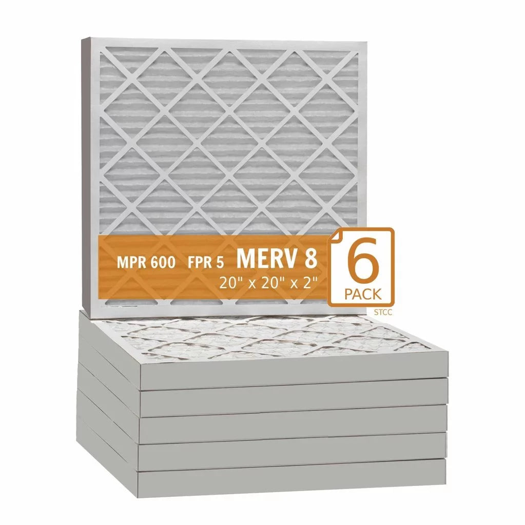 Filter 20x20x2 Pack) - Guard Air 8 MERV / (6 Air Purolator Pleated