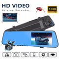 Car Rear Dual 1080P Rearview Video Front Dash Mirror HD Camera DVR Teledu Cam Recorder