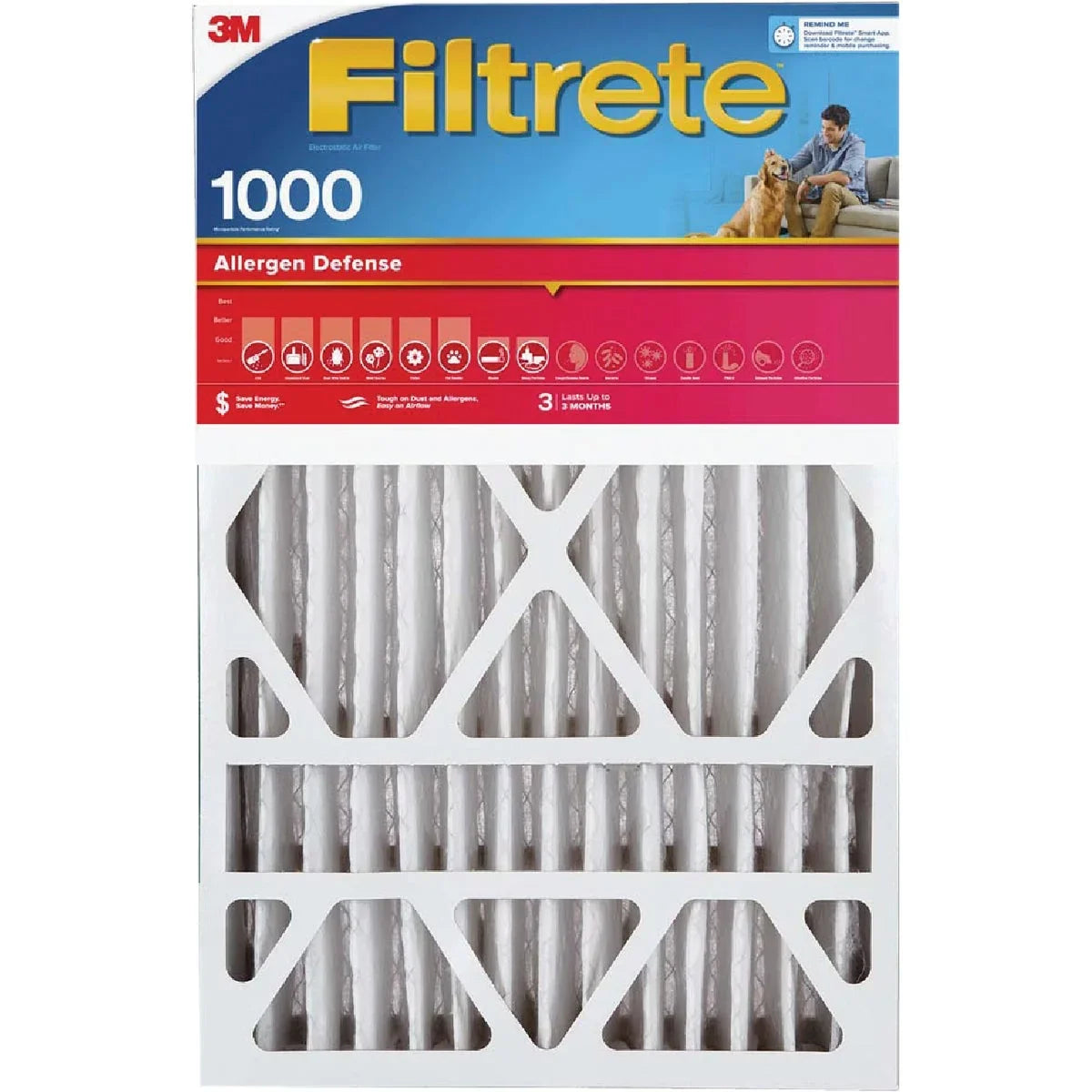 In. Furnace In. x 1 MPR 1000/1085 x Filtrete (2-Pack) Allergen 16 Defense 1 25 In. Filter PK,