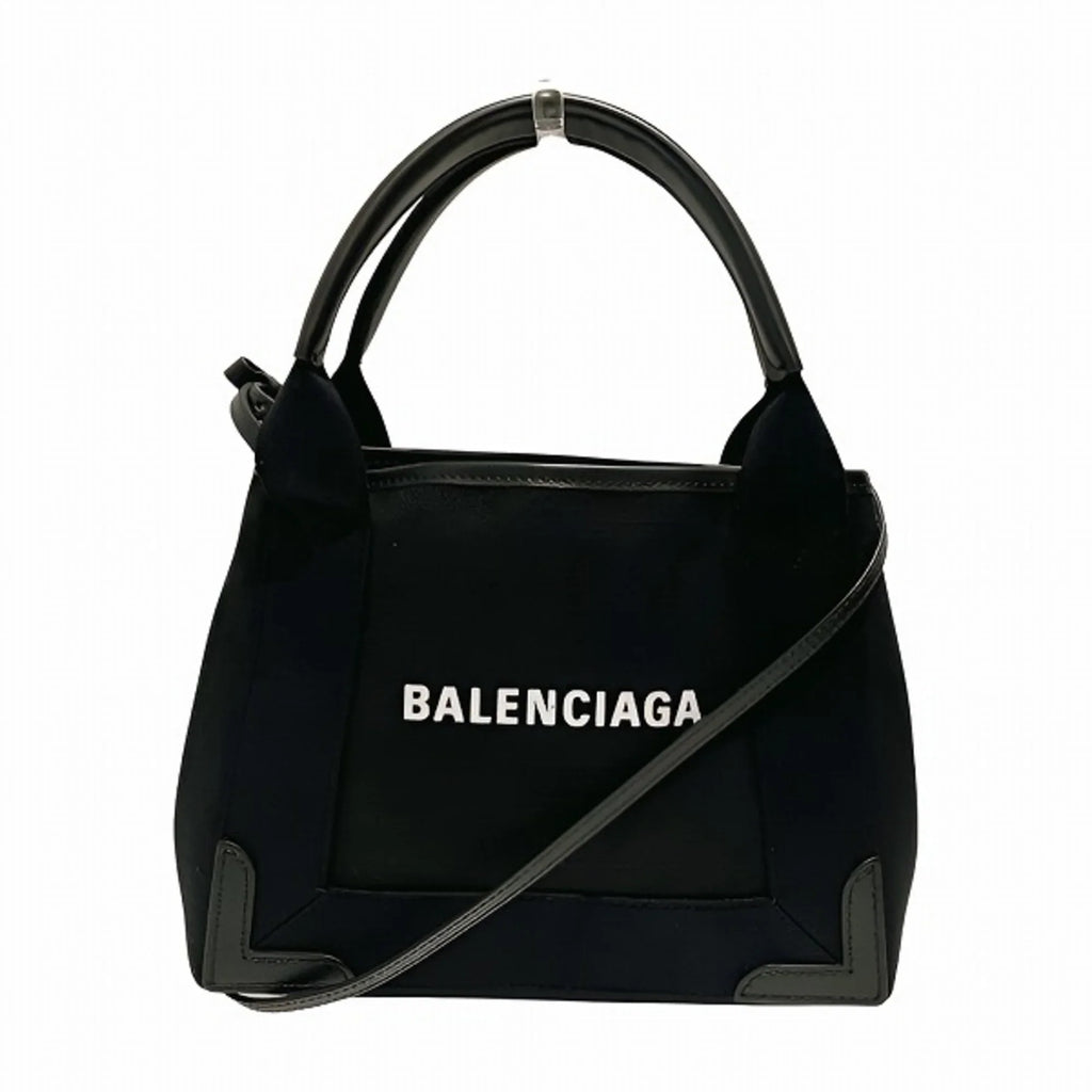 Navy Pre-Owned XS (Good) Handbag Shoulder Bag Ladies Cabas 390346 2WAY Balenciaga