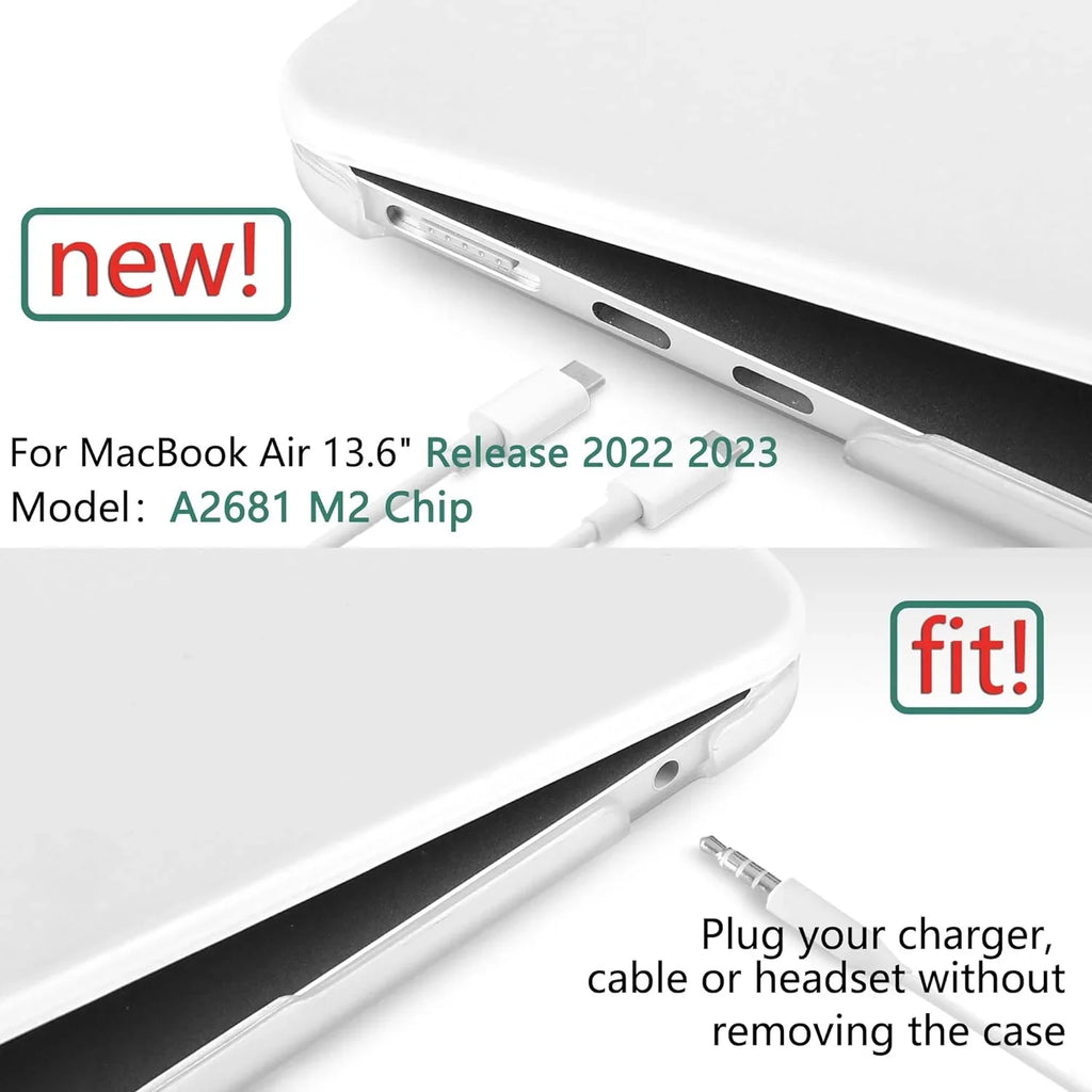 Compatible A2681, MacBook Shell 2023 Keyboard M2 & Air with Case inch Hard Cover 13.6 2022 with DONGKE Case