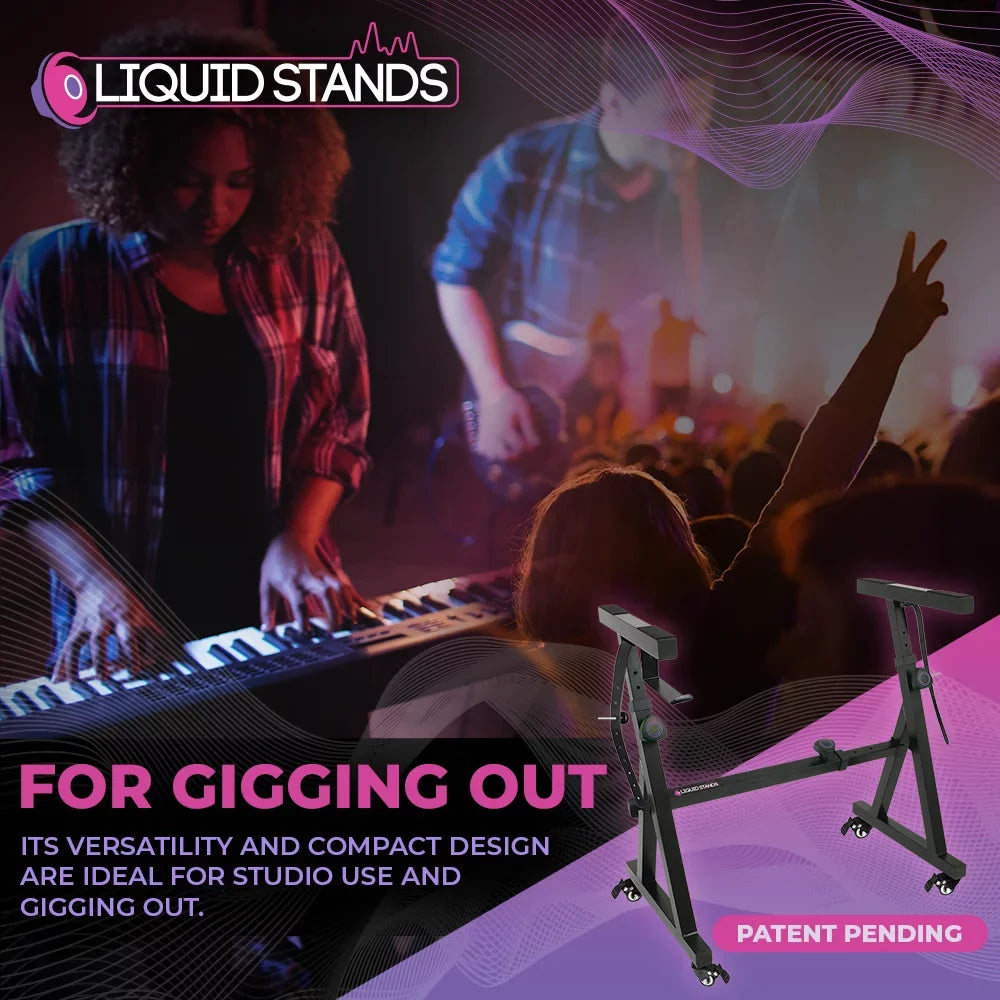 Stand Fits Piano Z Key - (Refurbished) with Portable - Electric 54-88 Restored Stand Pianos - - Wheels) Keyboard Liquid Music and Keyboard Piano Keyboard Adjustable (Black Stand Style - Heavy Duty Stand Stands