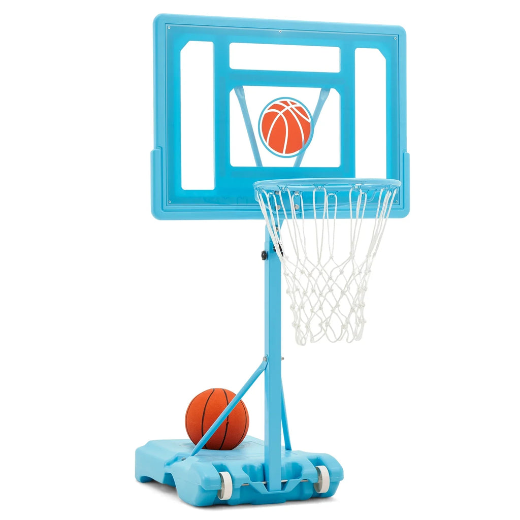 Ball, 44" Danrelax Basketball Backboard, Blue Hoop with 32"x23" 5 Size Pool PVC