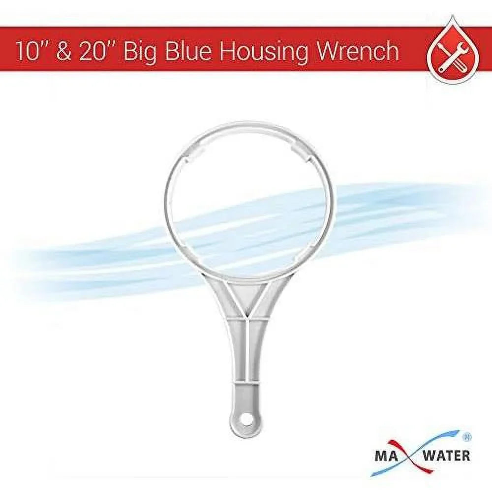 NPT 1" Filter House Brass Whole Housing Gauges, 2 Brackets Clear Pressure Release, 2 W/Pressure System Pack 2 BB Wrench 10" Ports
