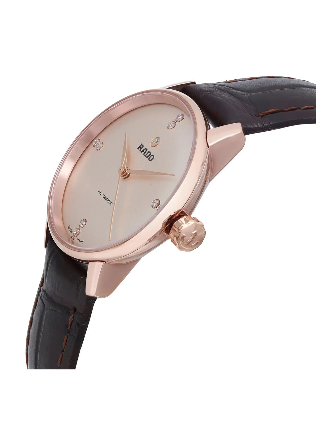 Coupole Watch Dial Gold Rado Classic 31mm Ladies Steel Beige Rose R22865765