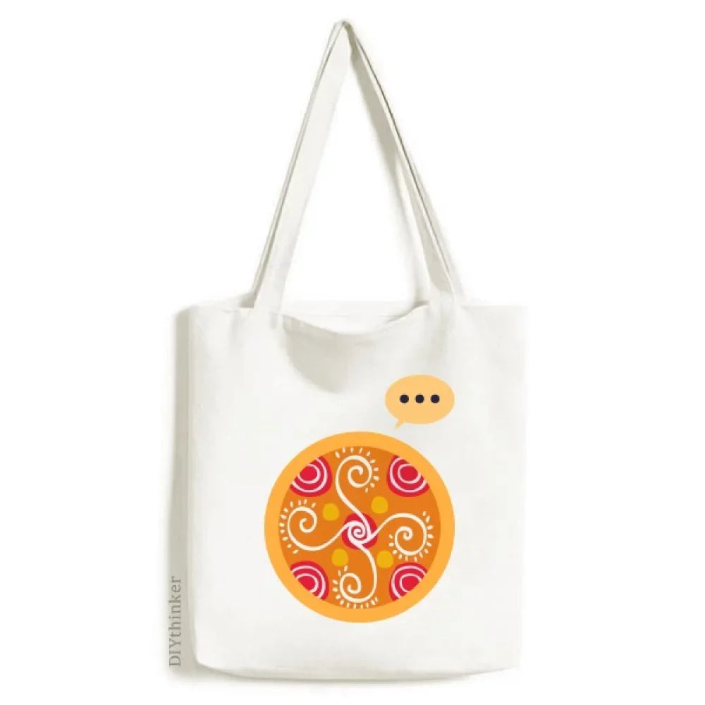 Totems Shoulder Civilization Ancient Bag Sack Mexico Tote s Canvas Orange Expression