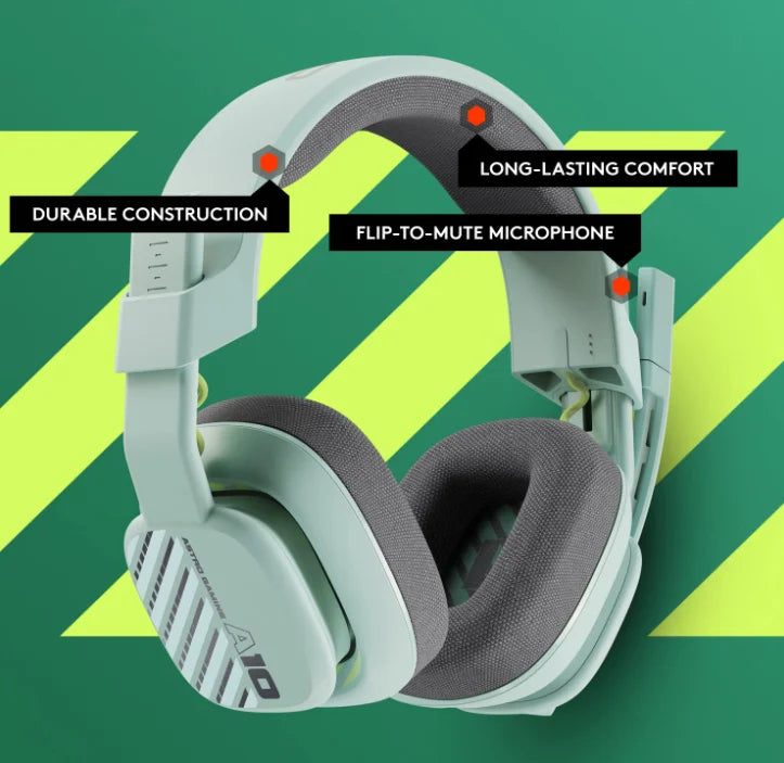 Gen for (Mint) Astro Xbox, Logitech Restored Wired (Refurbished) PC, New) Headset A10 2 (Like Mac