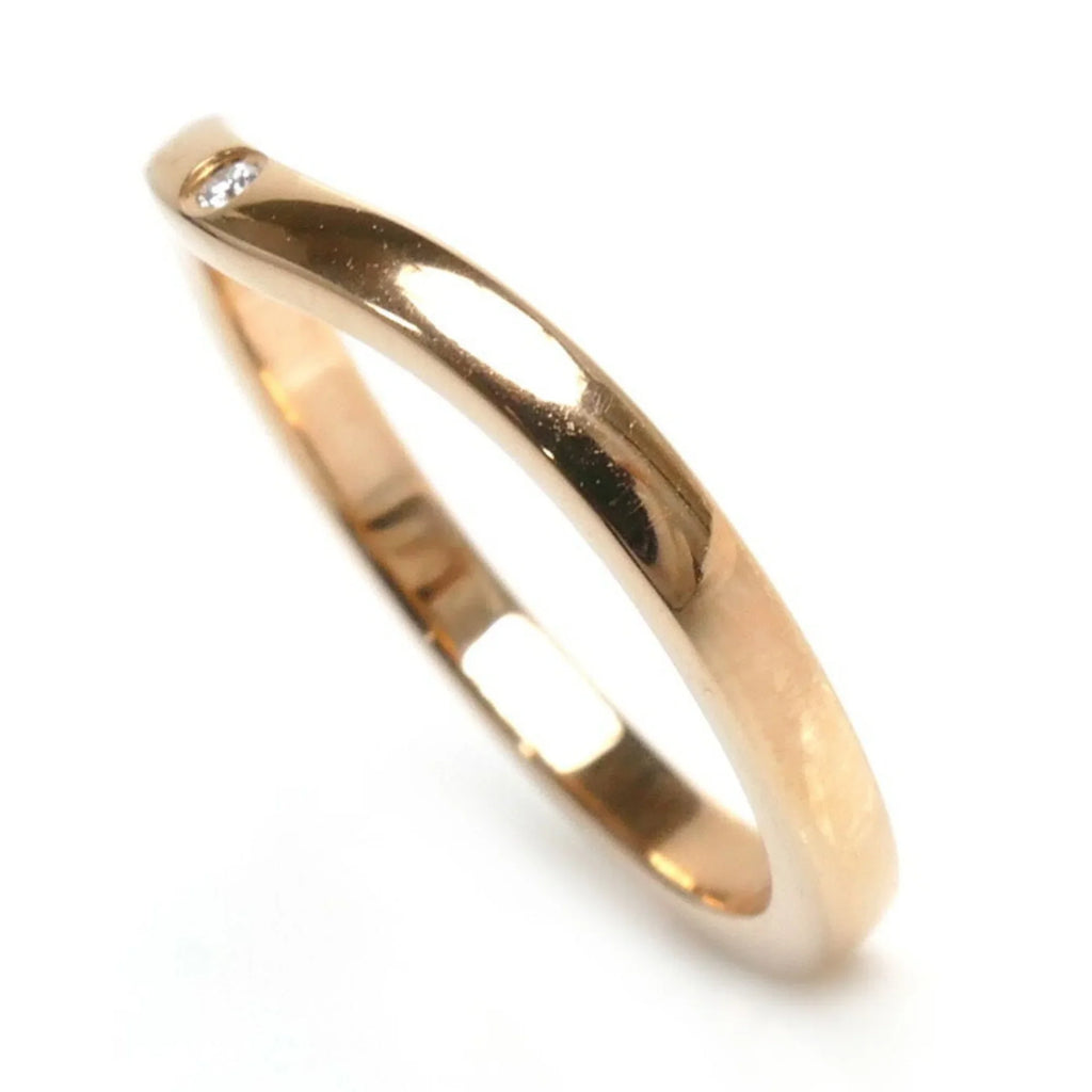 Size Ballerina 49 CARTIER Wedding Gold Pink Ring 3PD Women's Curve (Good) Pre-Owned 2.4g B4098649 Diamond K18PG 9