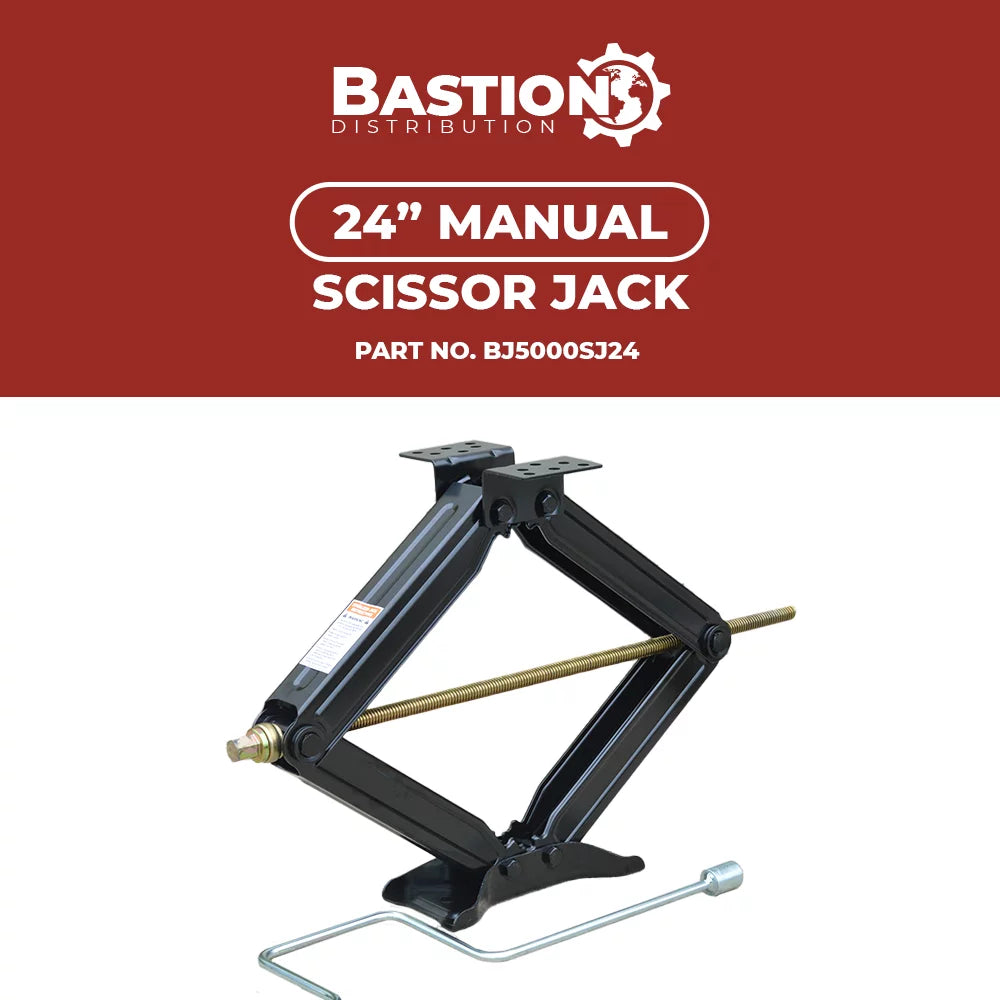 24" BJ-5000MSJ24 | Trailers, More Scissor For & | | Bastion Campers 5000lb Stabilizing Distribution Jacks New 4-24” Adjustable Height Great | Two Capacity