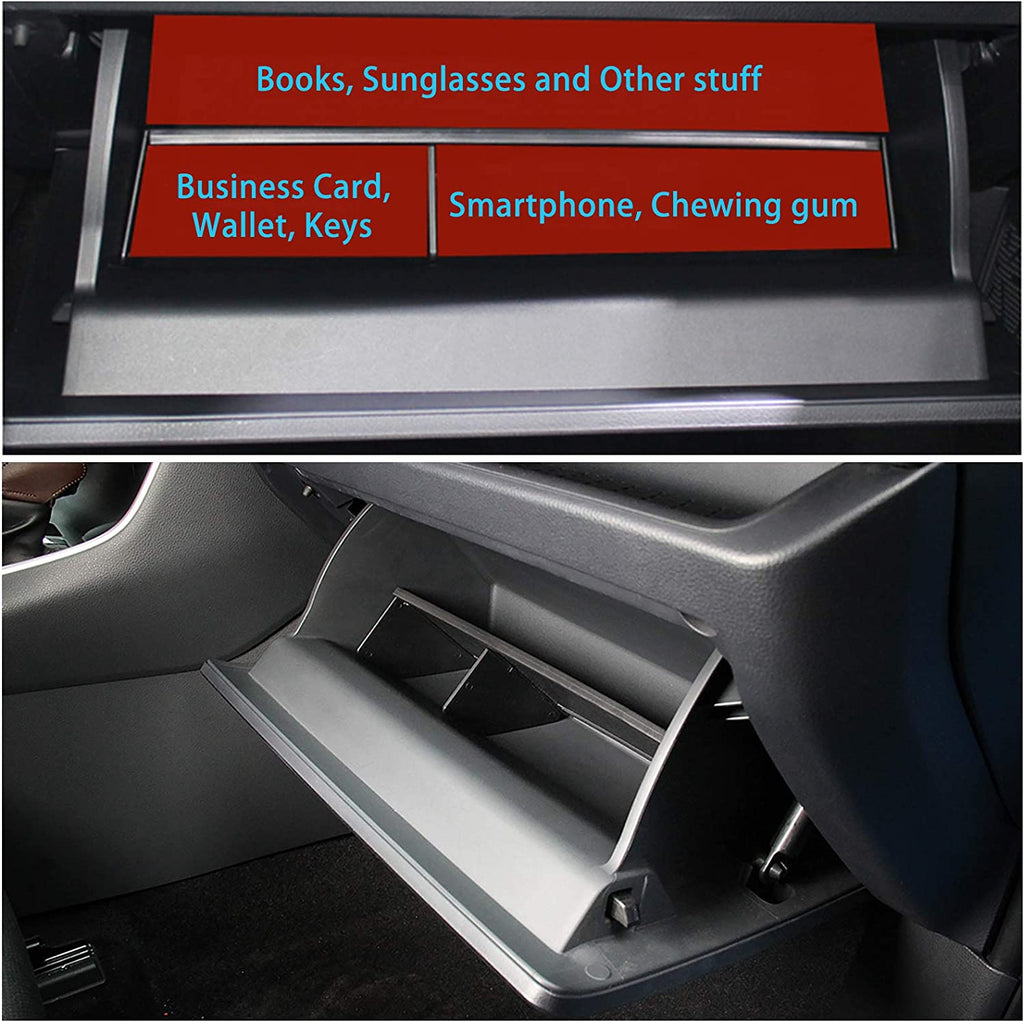 Box Organizer Center RAV4 Storage Compatible Glove Tray Jaronx Center with Divider 2020 Box Toyota Organizer Glove 2021 2022 2023 2019, Console Console