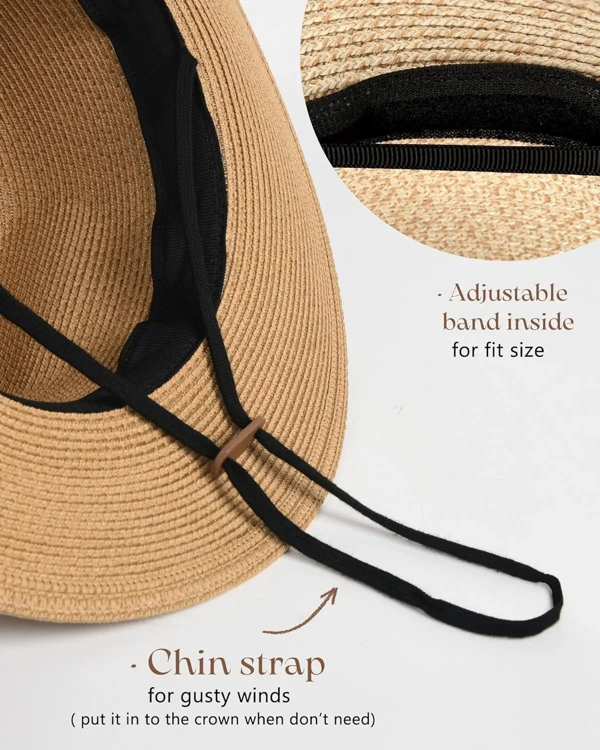 Beach for Straw Fedora Hat Brim Womens Straw UPF Women Hat Summer Mens Sun Wide Panama Hat