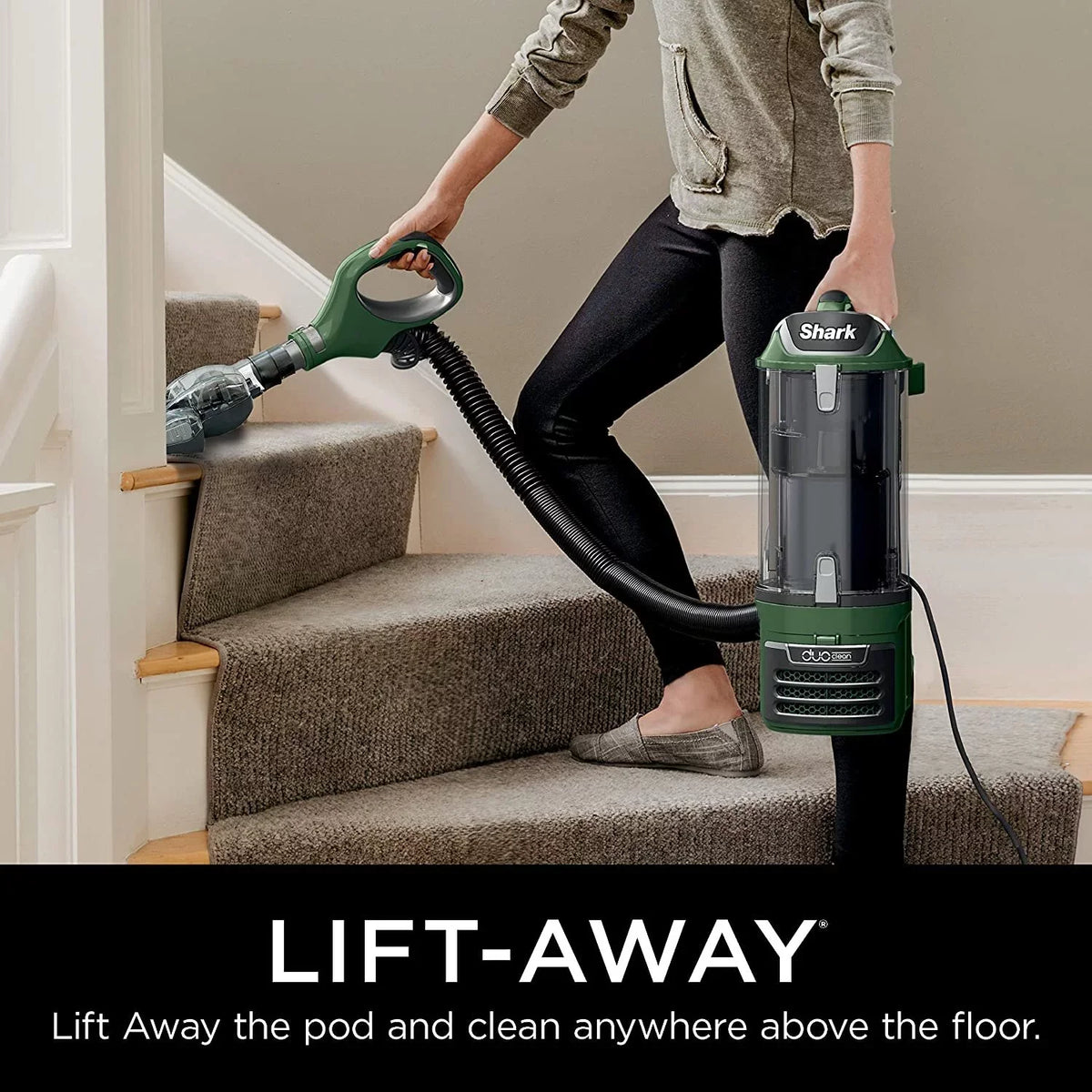 Away HEPA Upright Pro Shark Bagless ZU782 Lift Cleaner DuoClean Rotator Vacuum