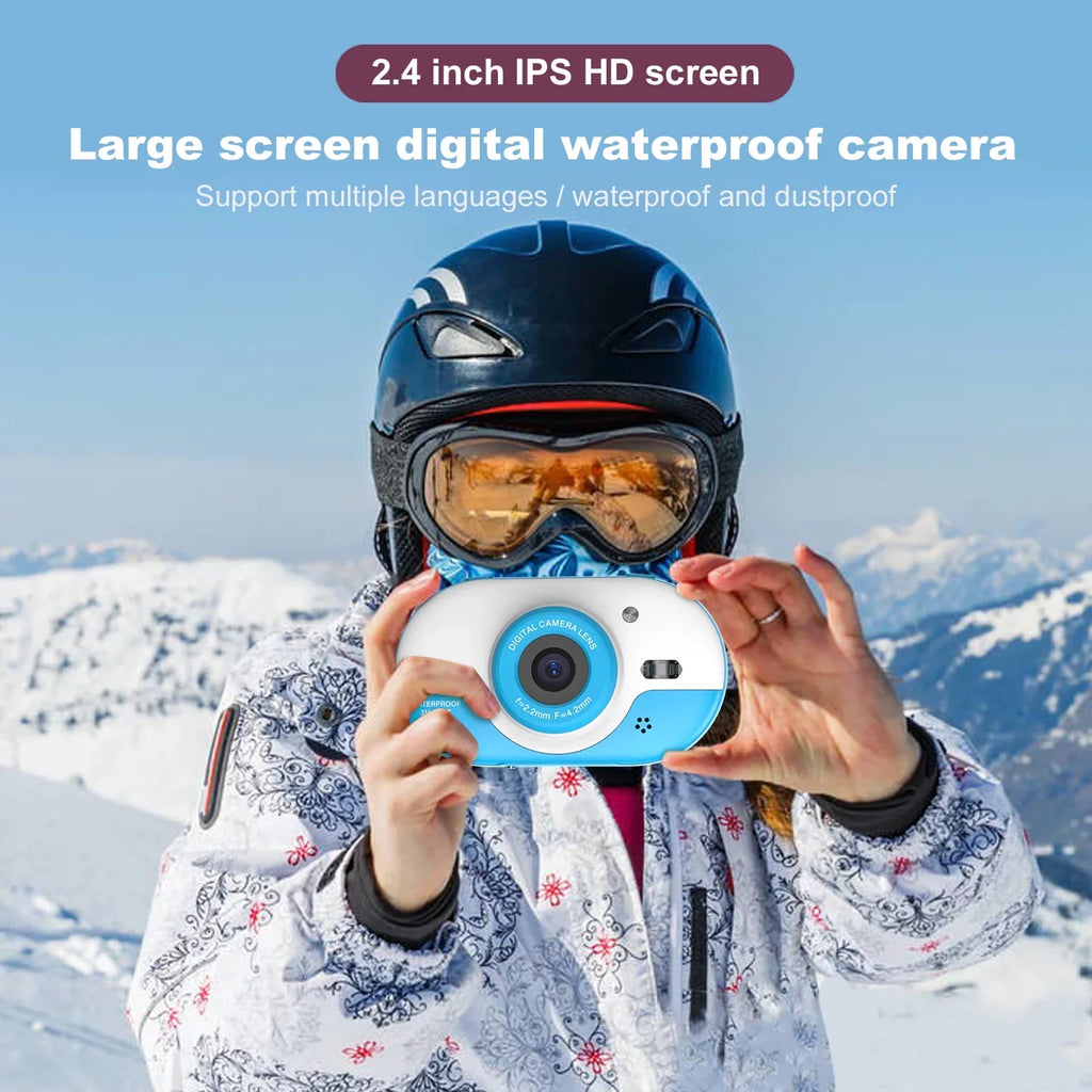 for 2.4 Inch Front Rear 8MP IPS Screen Dual Self-timer PhotoVideo Waterproof One-click with Anself Digital 5s Cameras and