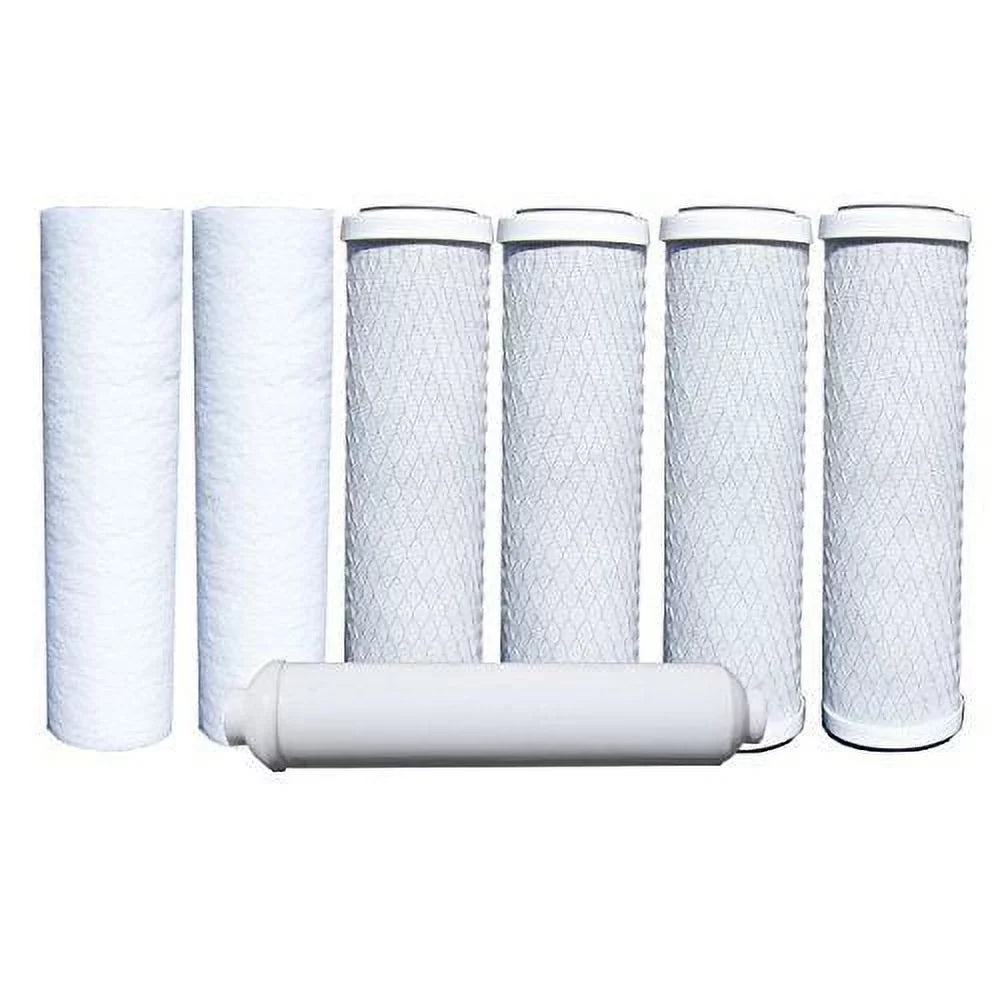 10 pack Block, Filter inch 7 Sediment, Universal Carbon Inline