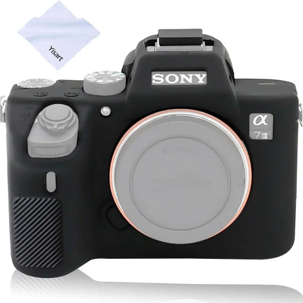 Yisau Silicone A7 A7siii Cover Alpha Rubber Professional Sony A7iii for Case Coverable Protective Case, iii A7Riii Sony