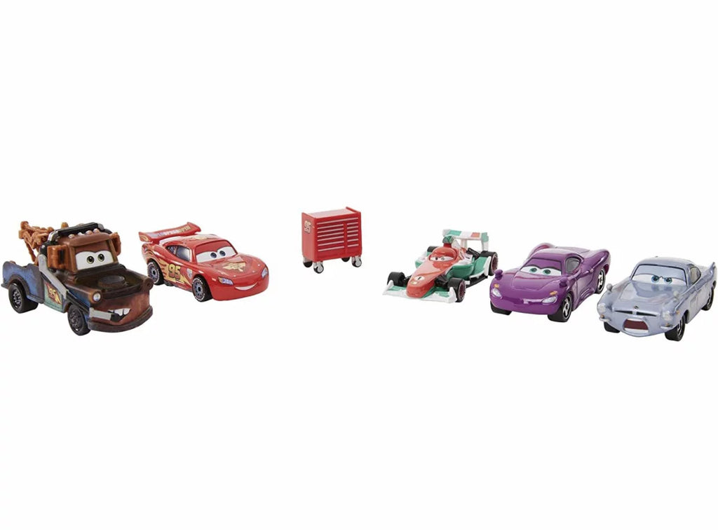 of & Collectible Vehicle Inspired Cars Gift Grand Pixar 5 Tool 2, Prix by Disney Kids Movie 2 from Cars 3 Set Up Ages Cart & & for Years World 5-Pack and Collection, Character Old Fans The The Cars
