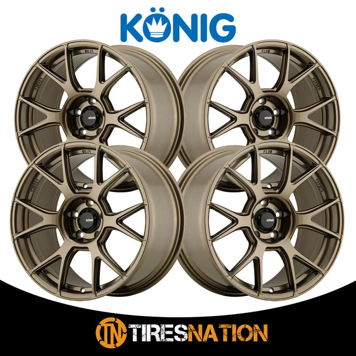 Bronze +40et Ampliform Gloss 5x114.3 17x8 56BZ Konig Wheel