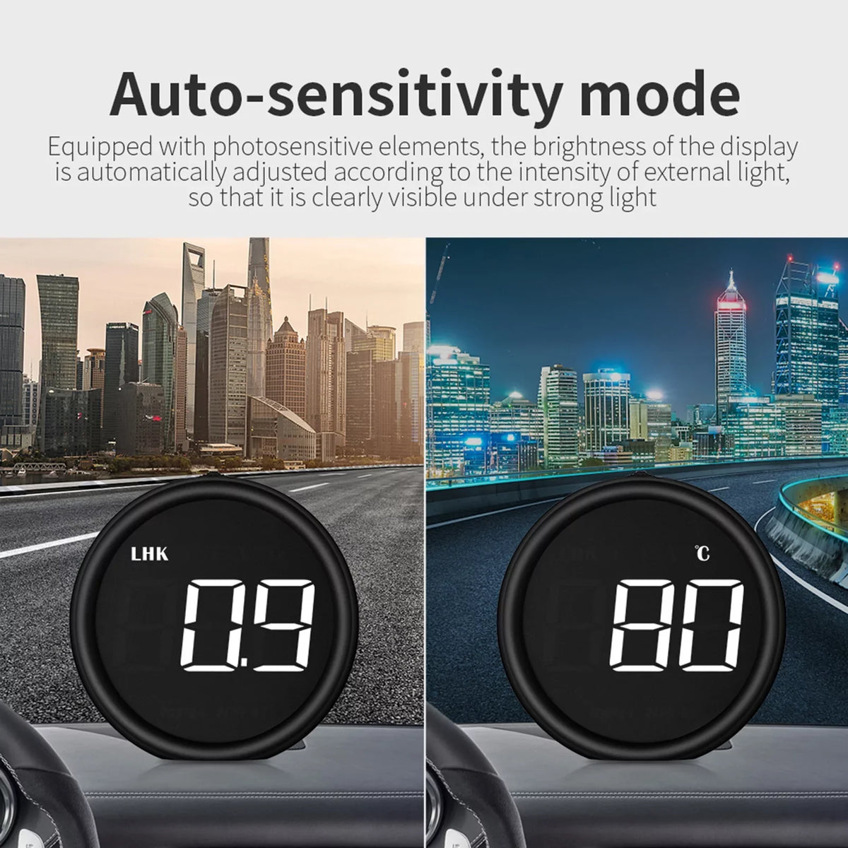 Head-Up Detector Driving Safe Diagnostic for Display HUD Car OBDII Moobody Speedometer