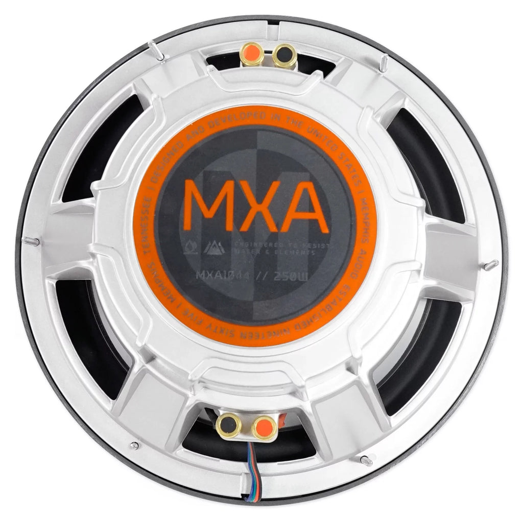10" Watt LED 500 Dual 4-Ohm Sub Subwoofer Marine Memphis MXA1044 Boat Audio