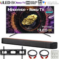 Adapter Dolby ULED TV Bundle 2.0 Quantum 75" Dot Mount Soundbar, Bracket Home 8K 60W Channel Smart Surge Roku with Vision Bundle Premium Deco 2021 and 37"-100" 6-Outlet TV 75U800GR Wall with Hisense