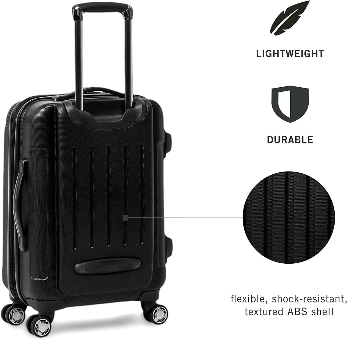 Spinner Set Expandable 8-Wheel Renegade Black Cole Kenneth 3-Piece 3-Piece Suitcase, Black, Set (20"/24"/28") Luggage REACTION Hardside (20"/24"/28") Lightweight