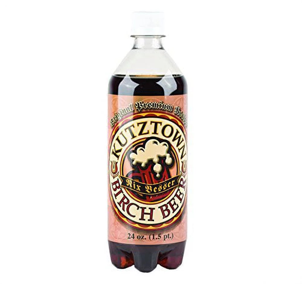 Birch 24 "Nix Beer, Dutch Besser" Style, of Oz. Kutztown AmishTastes Pack 12 PA