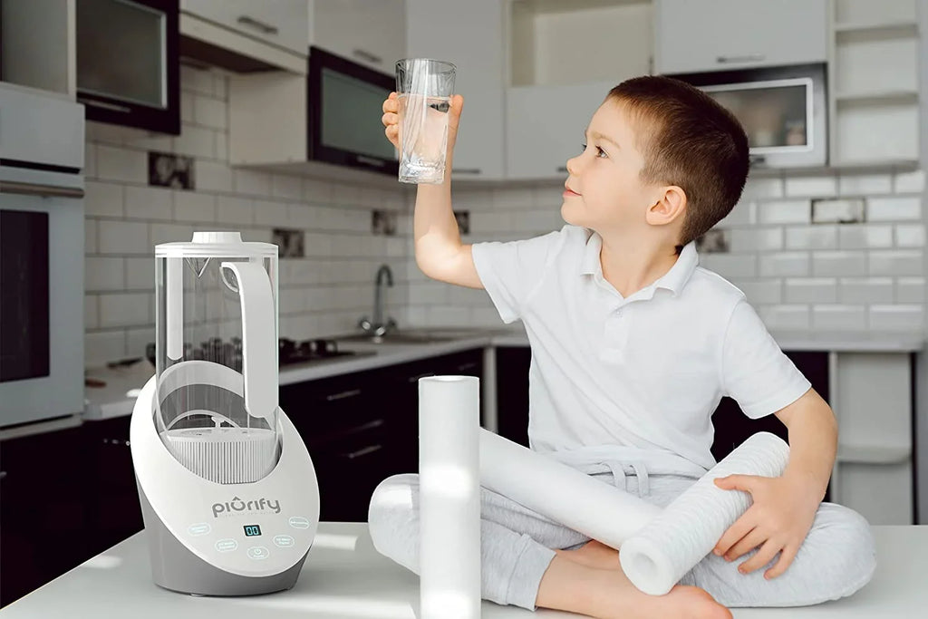 Electrolysis Water Filtered Rich Sulf Water Jug Generator Calcium Hydrogen Alkaline Water with - with Concentrator and Levels PH Balanced Pitcher PEM Purified Technology. SPE Hydrogen and