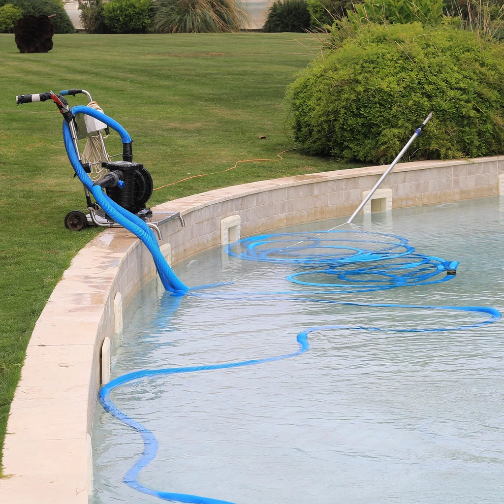 0.3MPa Pressure Backwash Hose 25ft for Pool 2" PVC Reinforced Discharge Hoses Swimming Dia High