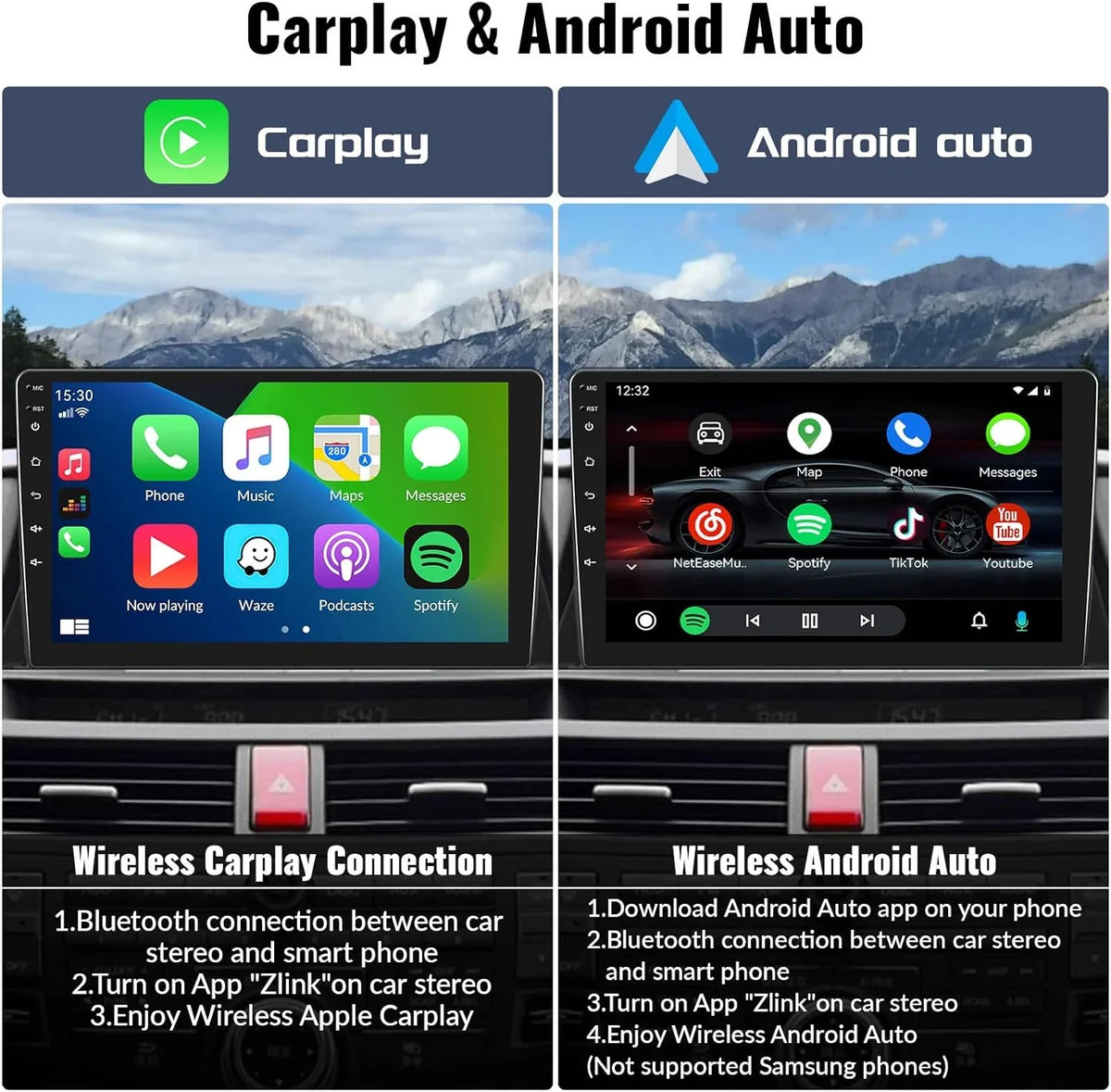 THONZER 10.1 Camera（4G+64G） Car Honda WiFi Navigation Screen Stereo 2008-2013 with Core Auto Inch Touch 4G Car Android Android 8 CarPlay Radio Accord for Bluetooth 8th 5.0 Stereo Backup GPS