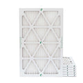 24-1/2 Actual 10 Filters 16x25x1 Air 6 7/8 Pack MERV by x x of 15-1/2 Pleated Glasfloss. Size: