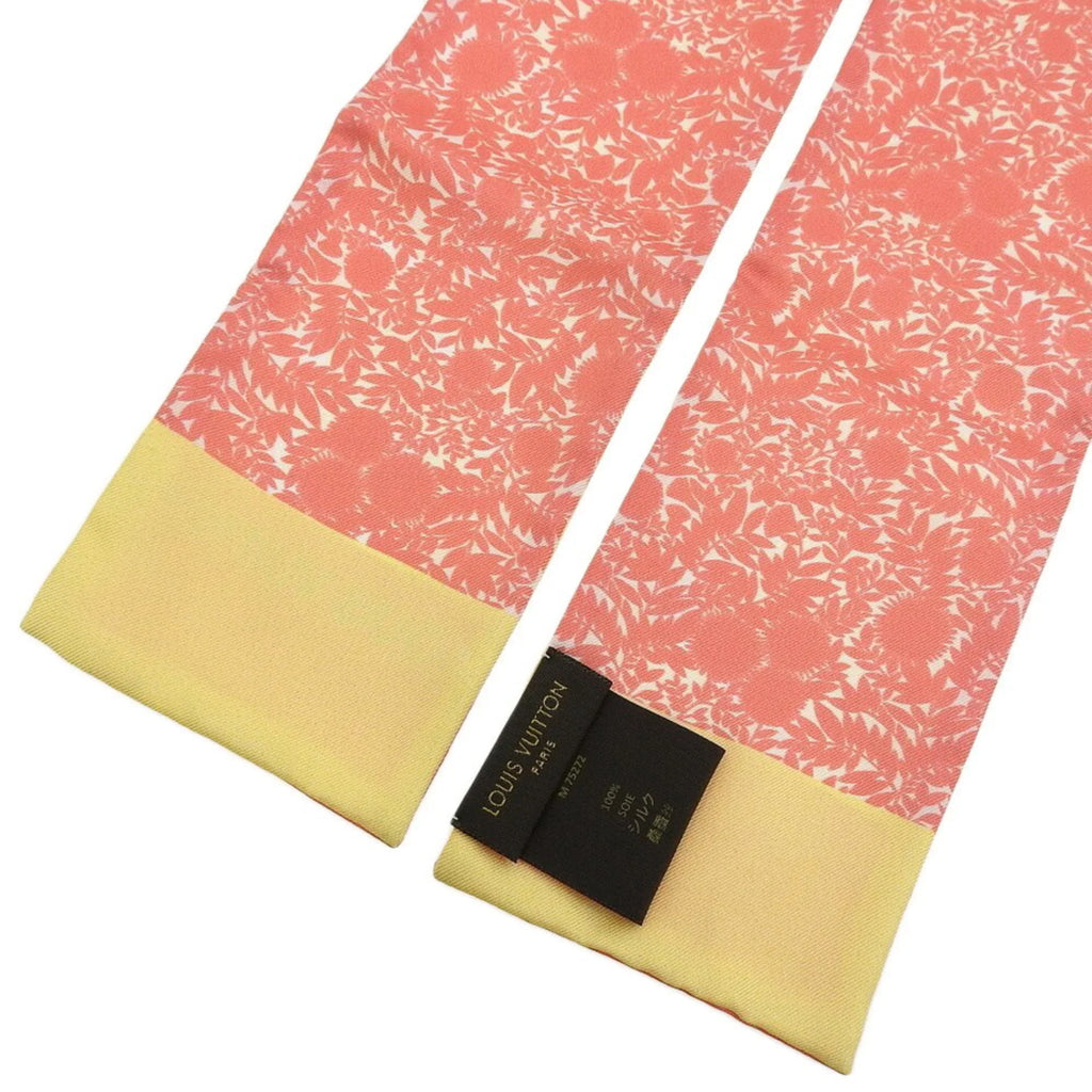 M75272 Pre-Owned VUITTON Louis Tropical Silk Pink Yellow (Good) Scarf Flower Vuitton LOUIS Bandeau