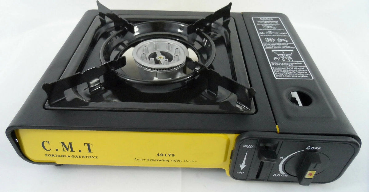 Single Portable Tabletop Gas Stove Case Hard Stove Burner Camping w/
