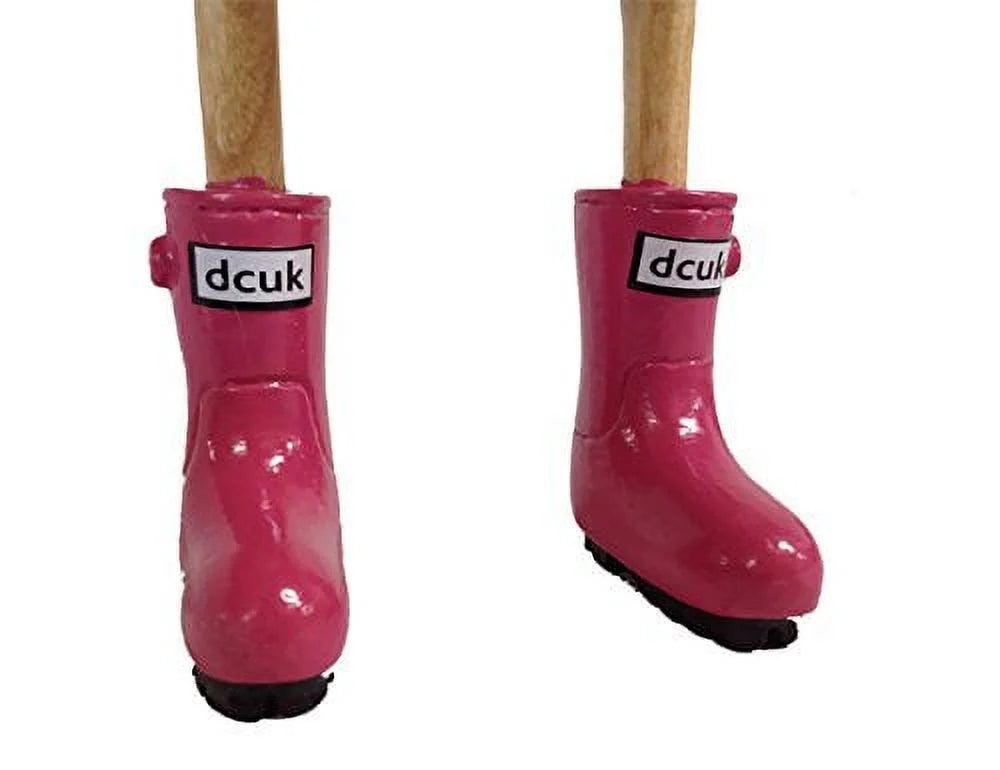 DCUK, Ducklet Company The - Welly Solid Natural Boots - Large Duck Fuchsia -