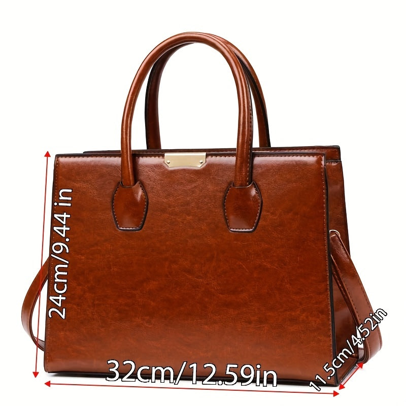 Top Tote MICHROE Handbag Set Vegan Vintage Purse Women‘s & Handle Shoulder Satchel Bag Luxury Crossbody Bag
