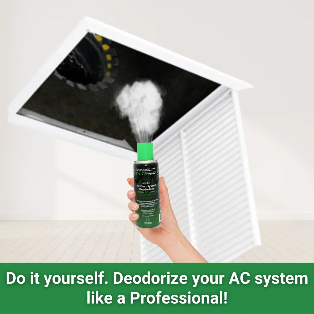 Natural, Aid and System Air Concentrate Plant-Based Duct All Mold Deodorizer of Uses. with 4 Pack Fogger HVAC - with Thymol Duct Treatment - Multiple