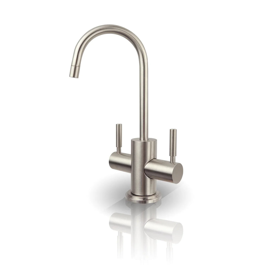 2-Handle Instant Drinking Osmosis Hot APEC Water Brushed Reverse Dispenser and Nickel Cold Westbrook in Faucet