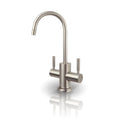 2-Handle Instant Drinking Osmosis Hot APEC Water Brushed Reverse Dispenser and Nickel Cold Westbrook in Faucet