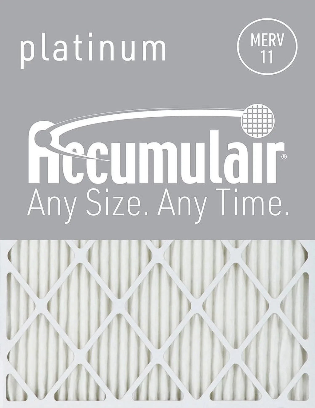 Pack) Platinum 16x25x4 11 Air MERV (6 Accumulair Filters