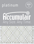 Pack) Platinum 16x25x4 11 Air MERV (6 Accumulair Filters
