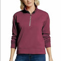 Fleece Eddie Camp 1/4 Women's Bauer NEW Red Pullover, Ruby - Zip Large