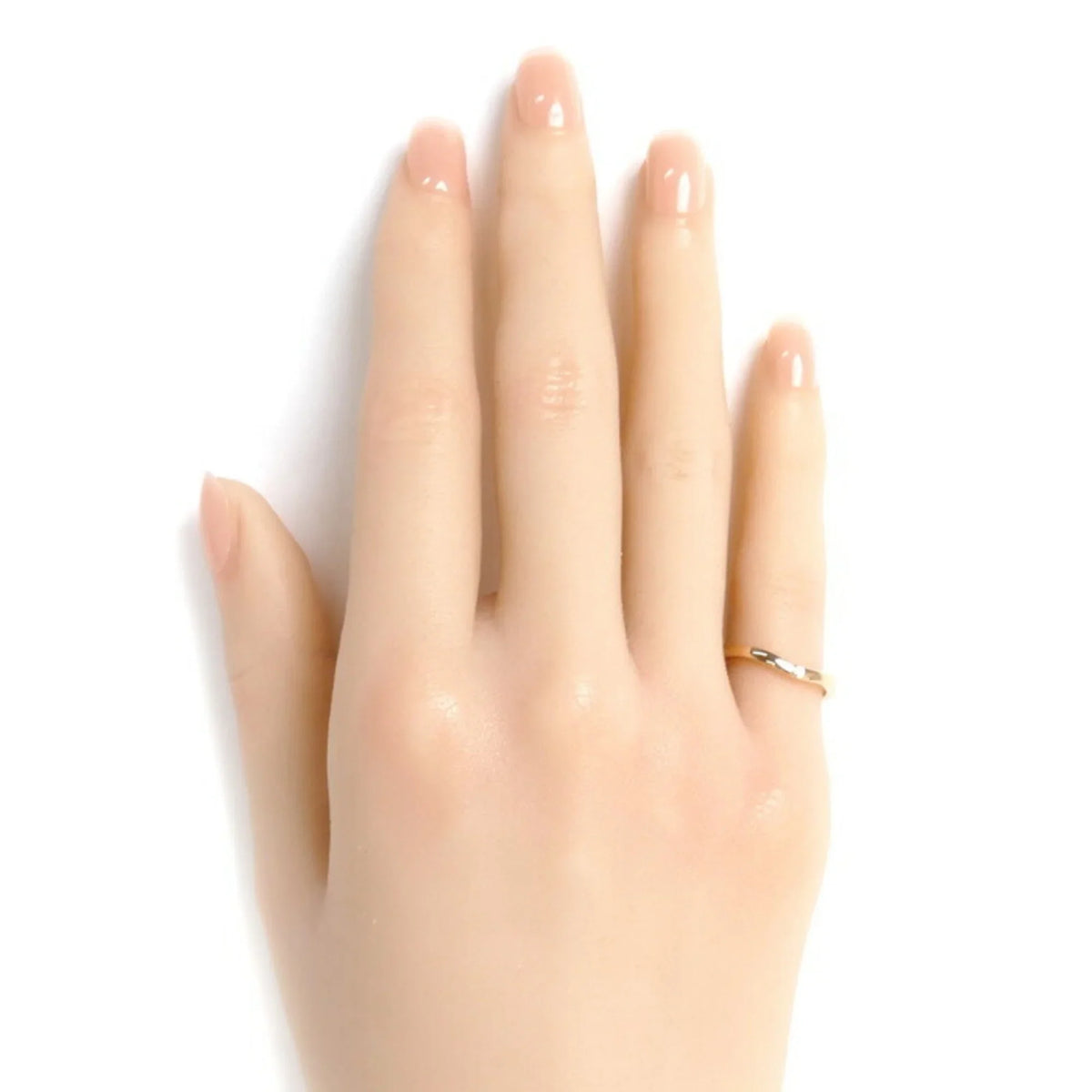 Size Ballerina 49 CARTIER Wedding Gold Pink Ring 3PD Women's Curve (Good) Pre-Owned 2.4g B4098649 Diamond K18PG 9