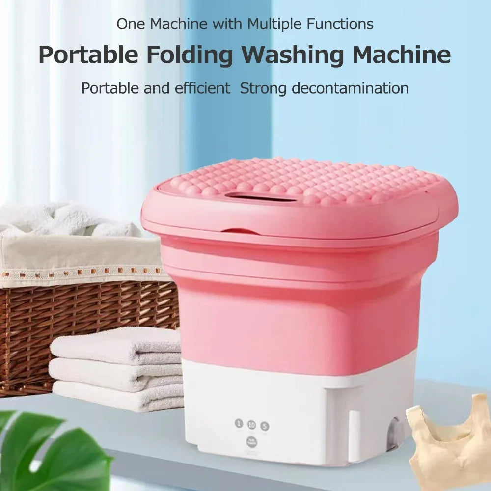 Folding and Dual Forward Drain Household Hand Elution Automatic Pulsator Fruit Reverse Purpose Imitation Wash Hole Small Portable with