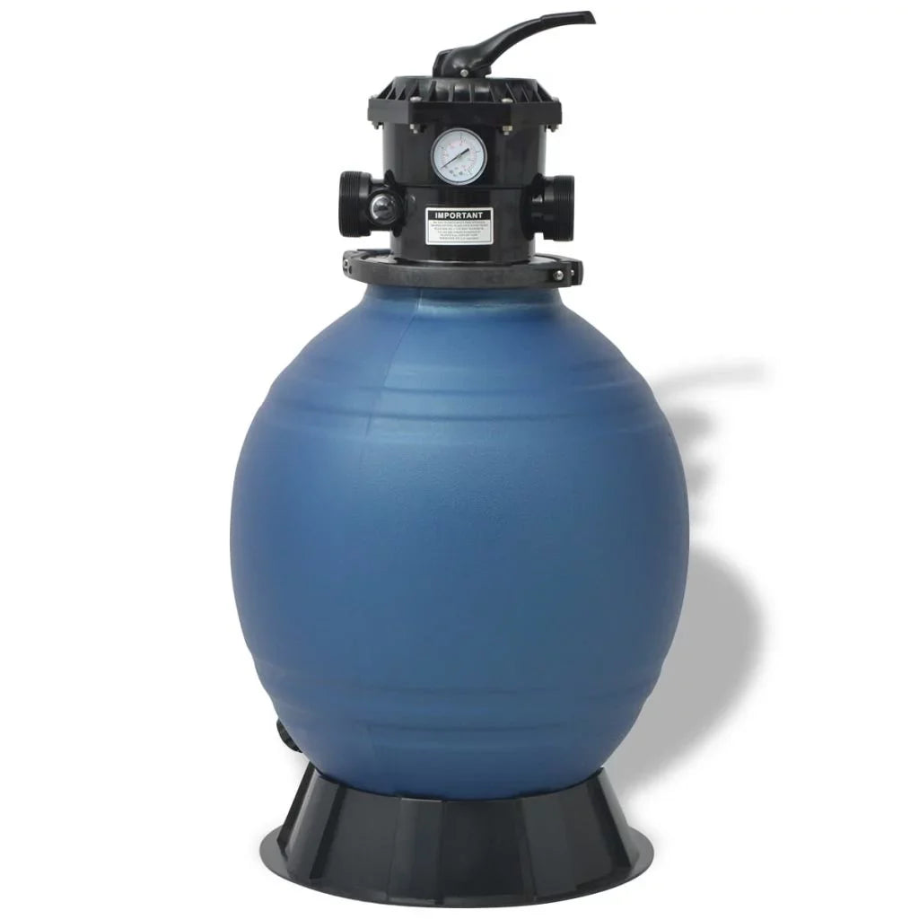 inch Pool 6 Position Blue Sand Valve Filter Tomshoo with 18