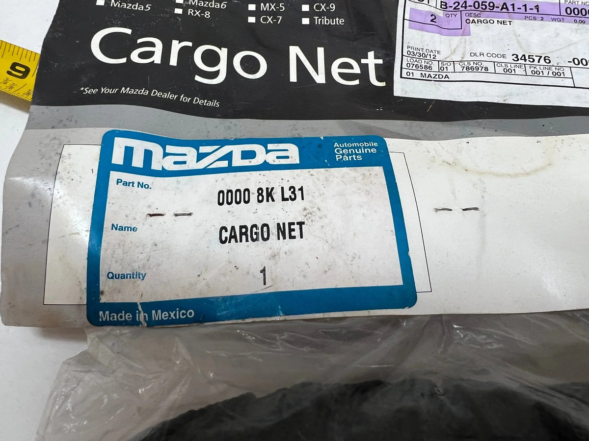 3 Floor Mazda Net Mesh 2010-2013 5 Cargo Style or Trunk Organizer Door For