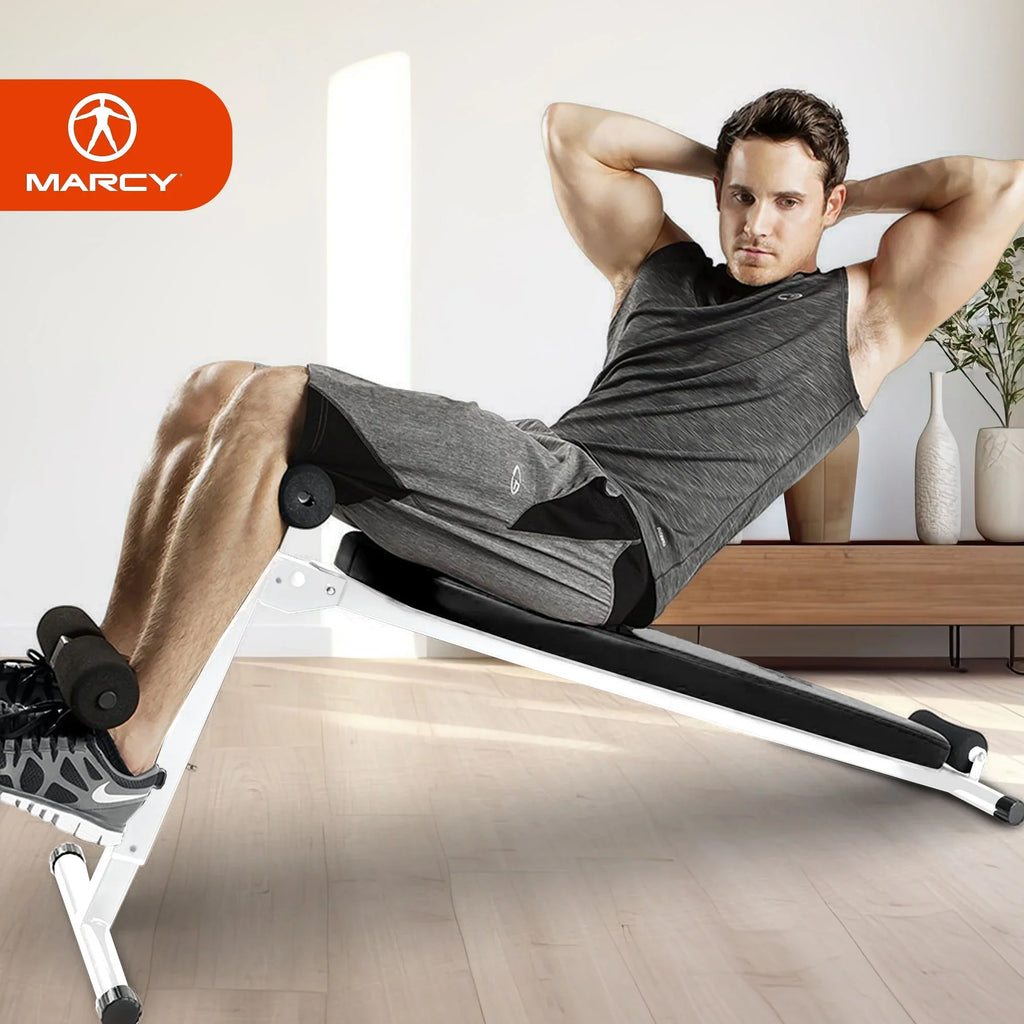 Home Exercise Slant for Folding Bench Board Utility Gym Marcy w/Headrest