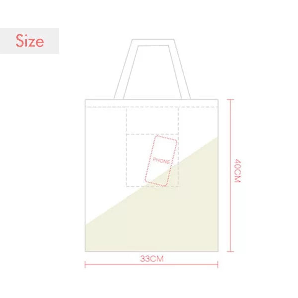 Sack Canvas Bag Yellow White Music Shoulder Expression Light Notes Tote