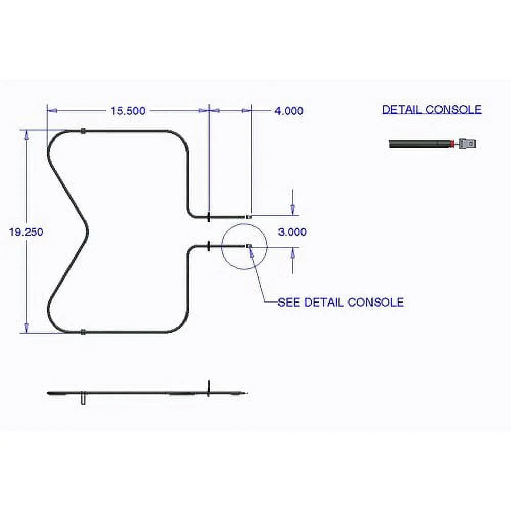 Range Element V) Bake 7509 240/208 W, (2500/1875 Kenmore/Roper Kleen