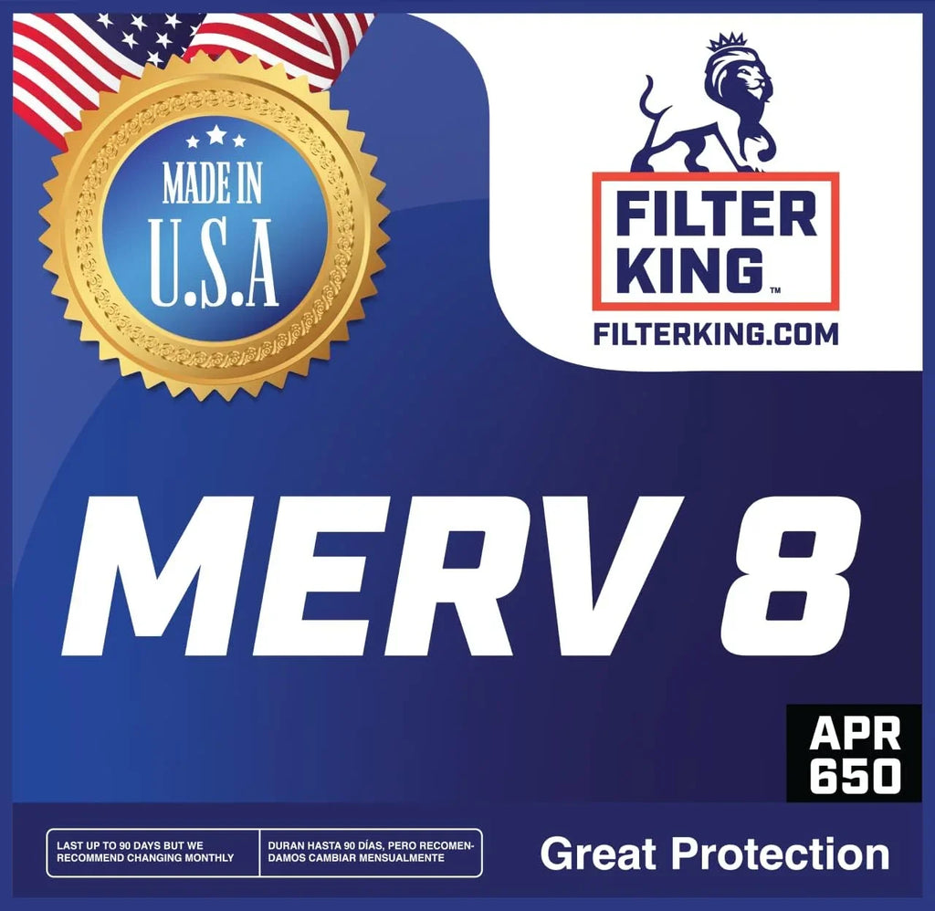 HVAC Actual Pleated Filters | King 25 MADE Furnace .75" | 8 25x25.5x1 x | 25.5 x Filter 4-PACK Air Size: MERV A/C USA IN Filter |